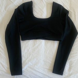 Good American Long Sleeve Sports Bra